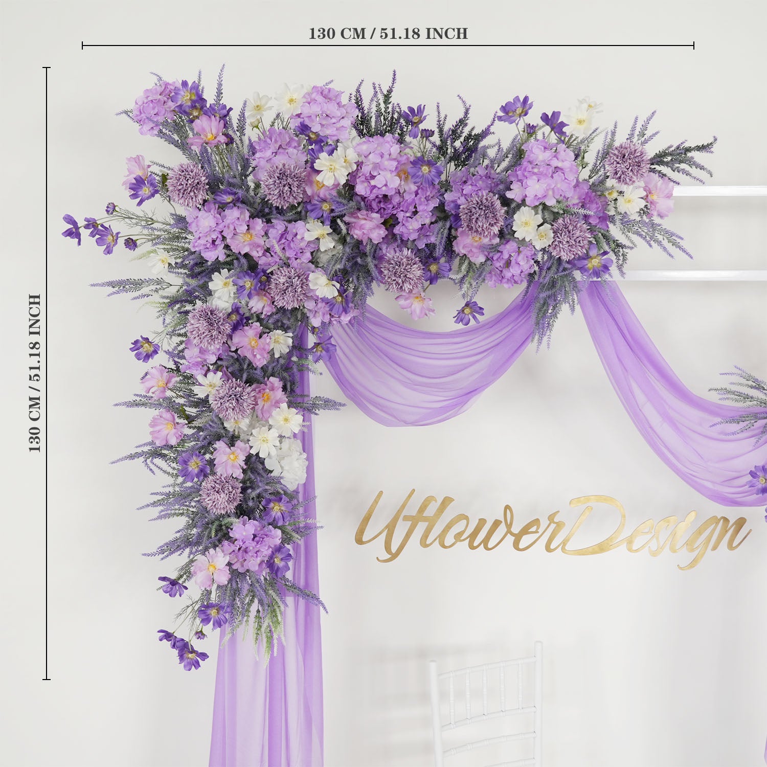 Artificial Purple Lavender Hang Flower Arrangement Wedding Backdrop Decor Props
